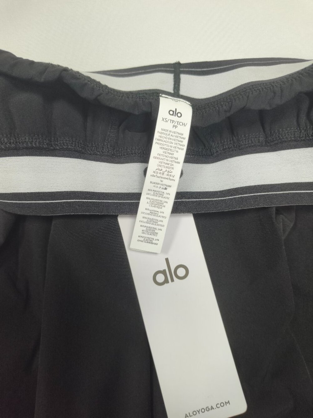 ALO Yoga Suit Up Pants Black ◼ Casual Office Travel Trousers Regular Length😊 - Picture 7 of 7